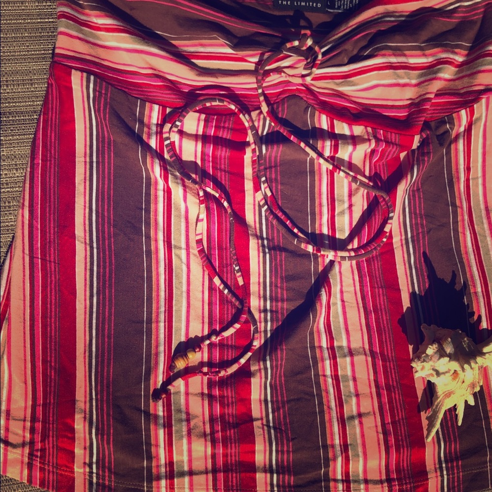 Strapless A-line Striped Top!
